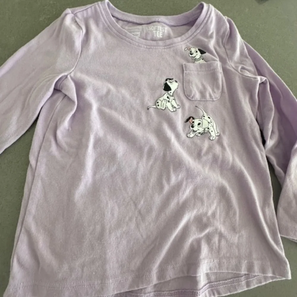 Set of 4 Toddler 4T 4Y Girl's Long Sleeve T-Shirts (3 Gap, 2 washed, never worn)